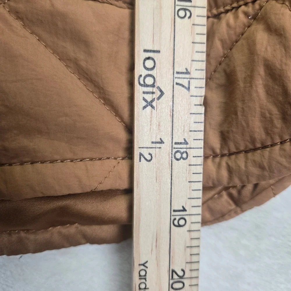 OshKosh B Gosh Girls‎ Quilted Jacket Size 6/6X Lightweight Brown Coat Kidcore